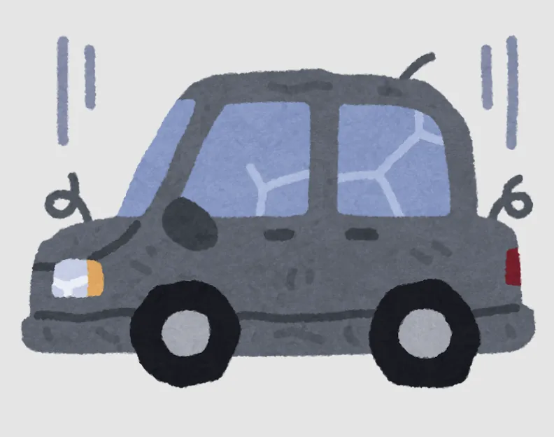 使い倒している車の画像
